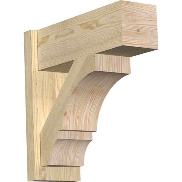 Ekena Millwork Balboa Block Rough Sawn Outlooker, Douglas Fir, 8"W x 22"D x 22"H OUT08X22X22BOA05RDF - main